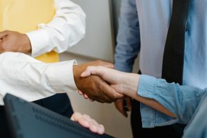 Blog 17 Crop anonymous diverse entrepreneurs shaking hands after meeting and negotiating about new project